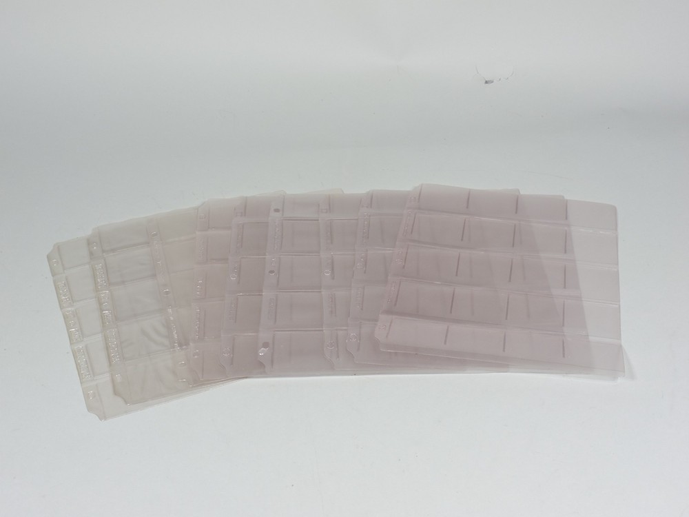 9 Pages - Plastics Pages for 2" x 2" 35mm Square Mounted Slides