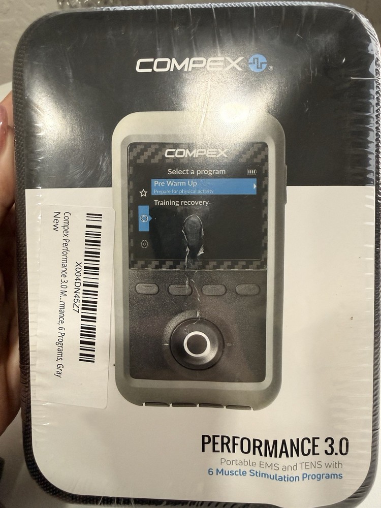 Compex Performance 3.0 Portable EMS & TENS Stimulator, 6 Settings, Rechargeable