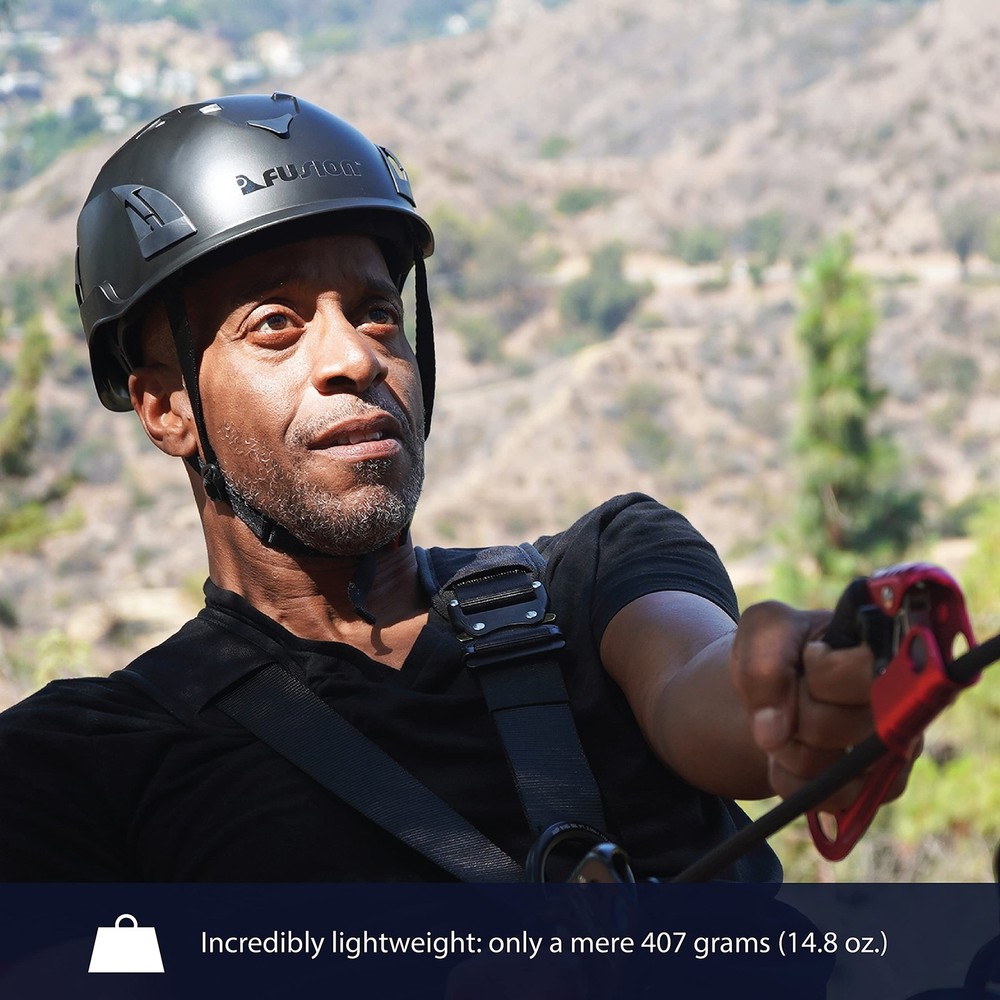 Fusion Meka Work Climbing Helmet Black