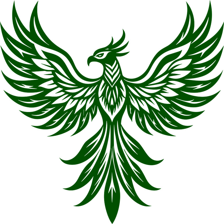 30 Custom Green Eagle Phoenix Personalized Address Labels