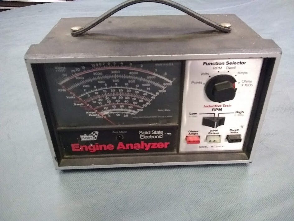 Antique Engine analyzer-tune up Sears
