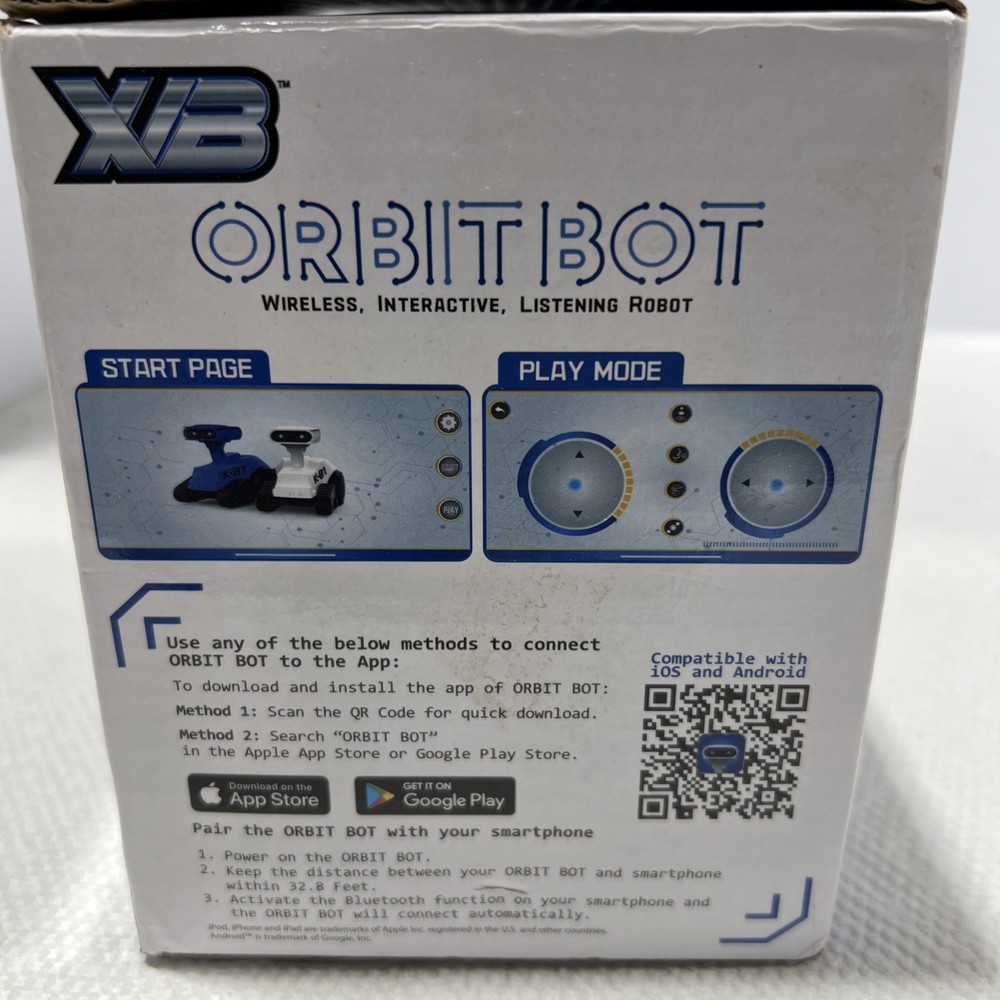 X/B Orbit Bot Bluetooth Wireless Interactive Listening Robot