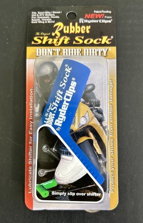 Rubber Shift Sock Boot and Shoe Protector Shift Cover Blue