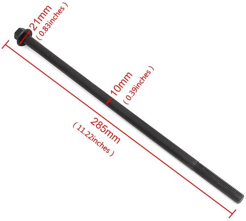 Motoparty Front Control A-Arm For 7519087 Bolt kit, Black