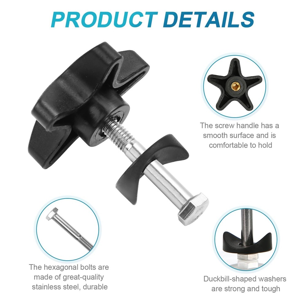 Tinoaly 2 Sets Rollator Walker Replacement Knobs, Comfortable Black