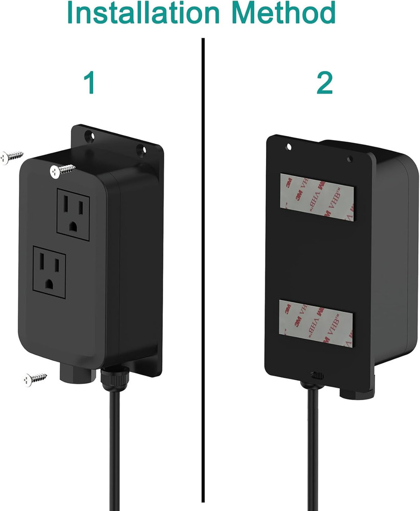 Chrome Square Air Switch Kit for Safe Garbage Disposal - Push Button Control