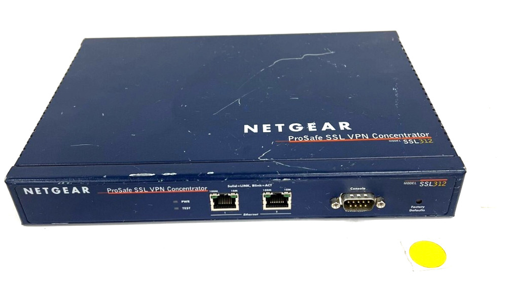 NETGEAR SSL312 PROSAFE SSL VPN CONCENTRATOR OAL 10"