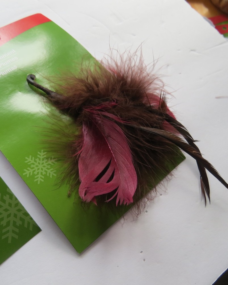 2 -pack 6" Feather Embellishments in browns
