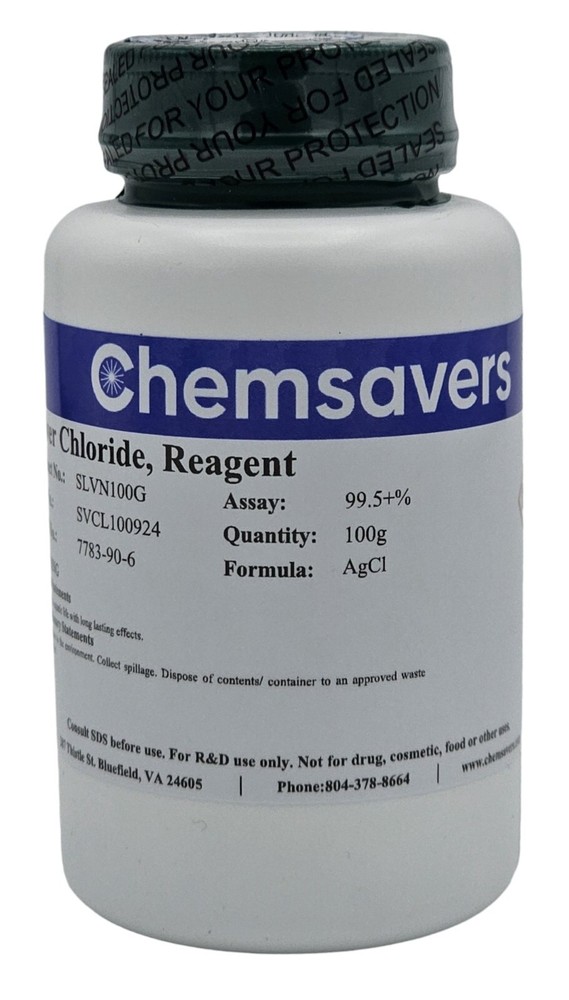 Silver Chloride, Reagent, 99.5+%, 100g