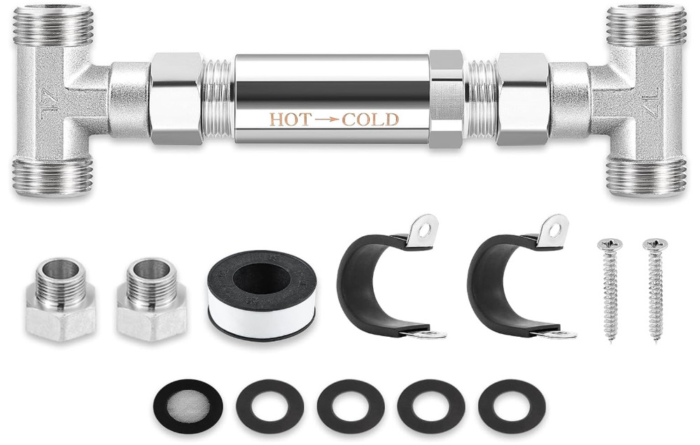 Válvula de derivación de acero inoxidable 304 para bomba de agua caliente, reemp