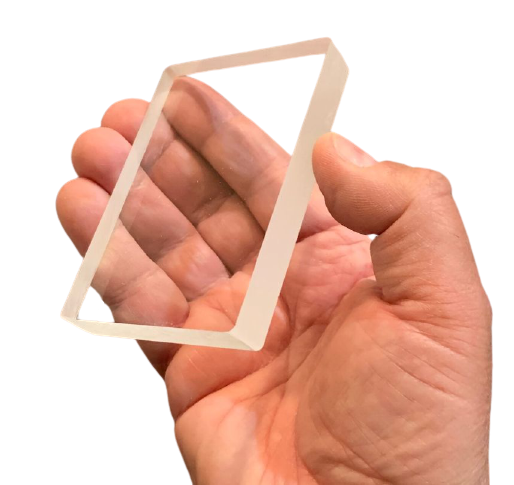 GLASS CARD DECK Solid Clear Plastic Block Change Magic Trick Close Up Ambitious