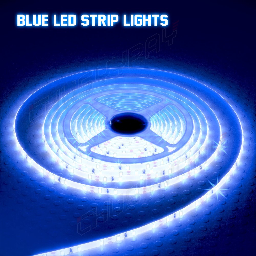 Boat Accessories 12V Light Strip Blue Waterproof LED Light 5M+Remote Control Kit