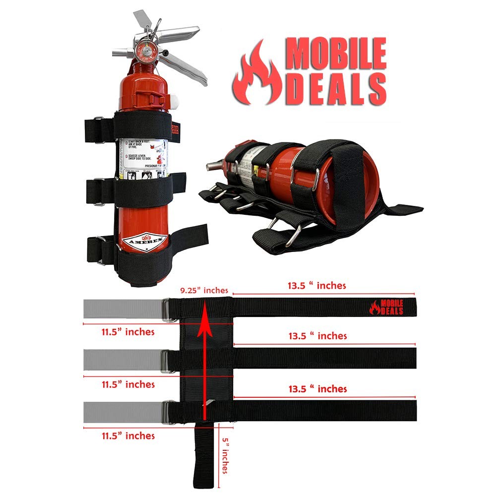 Mobile Deals Fire Extinguisher Adjustable Roll Bar Holder Mount Bracket...