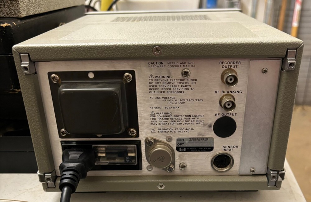 HP436A Power Meter and Power Cable