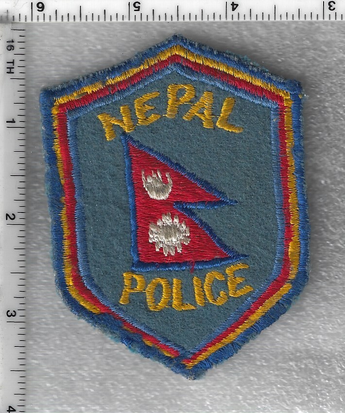 Nepal Police -  Felt Shoulder Patch - rare