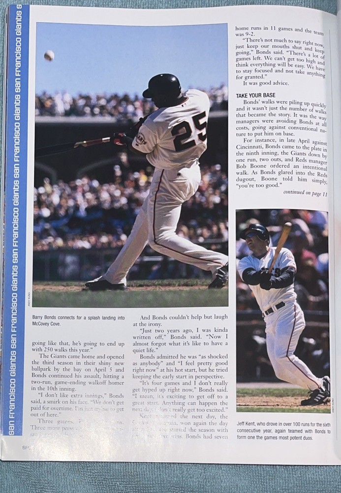 MLB World Series 2002 Program Official SF Giants VS. Anaheim Angels Fall Classic