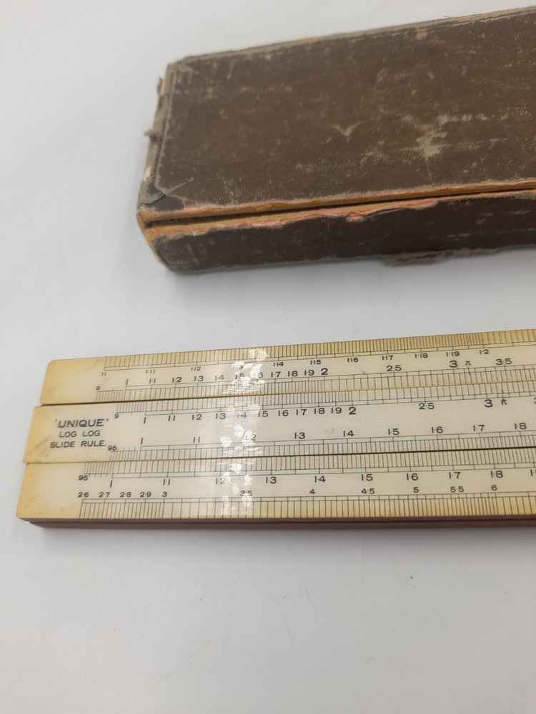 Vintage Unique Log Slide Rule / Ruler