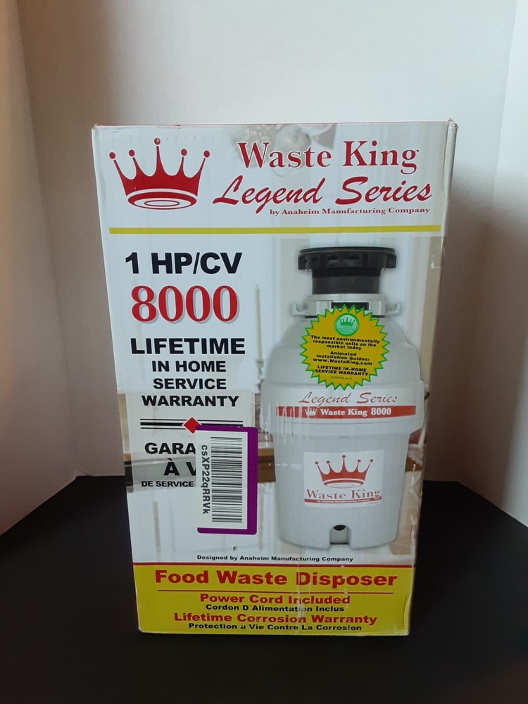 Waste King L-8000 Garbage Disposal - 1HP - NEW