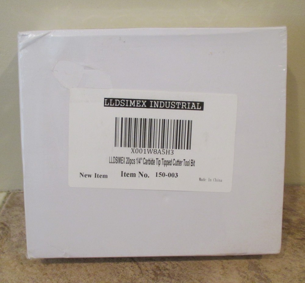 20 pcs 1/4" Carbide Tip Tipped Cutter Tool Bits - NIP