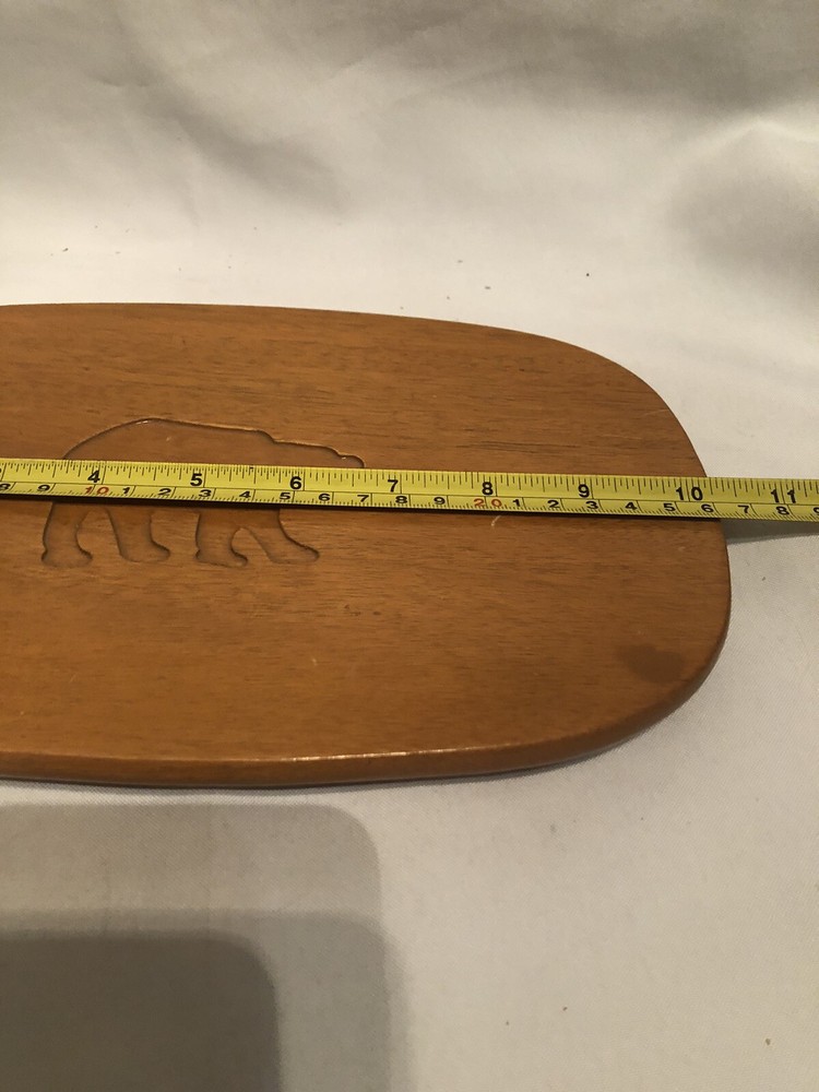 Bear Trivet Solid Maple Wood.