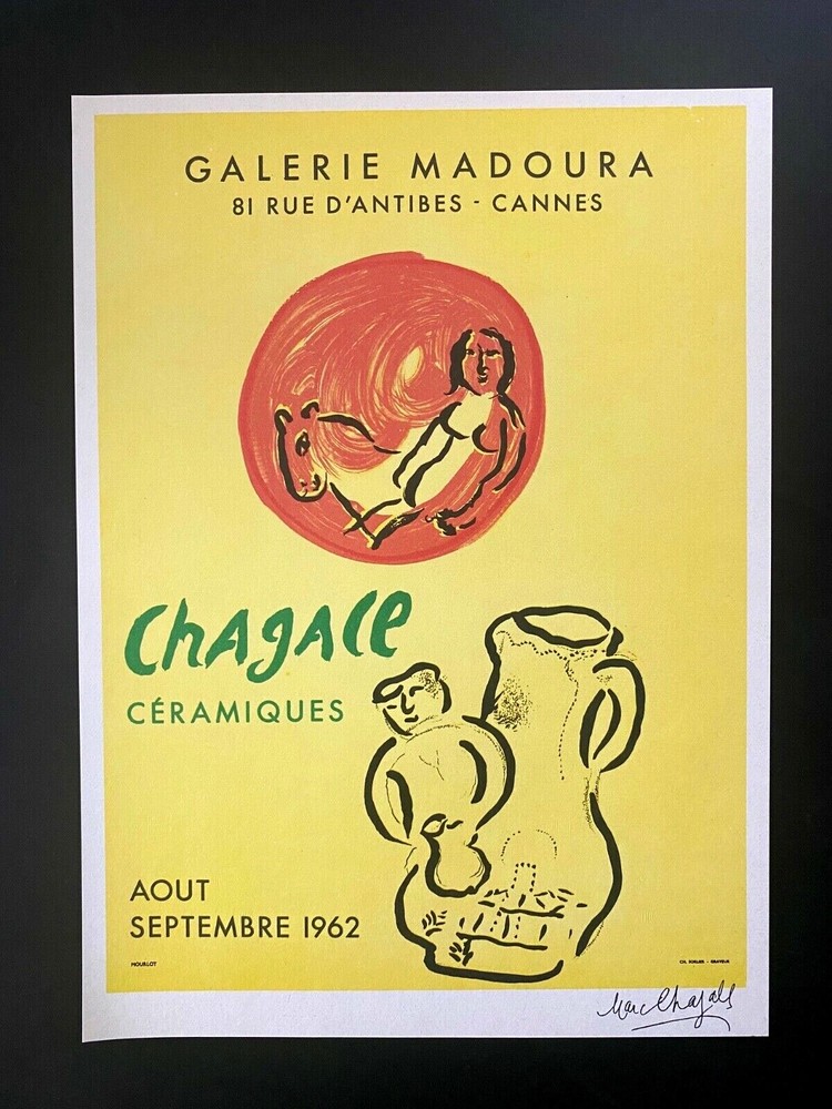 MARC CHAGALL + 1966 BEAUTIFUL SIGNED PRINT