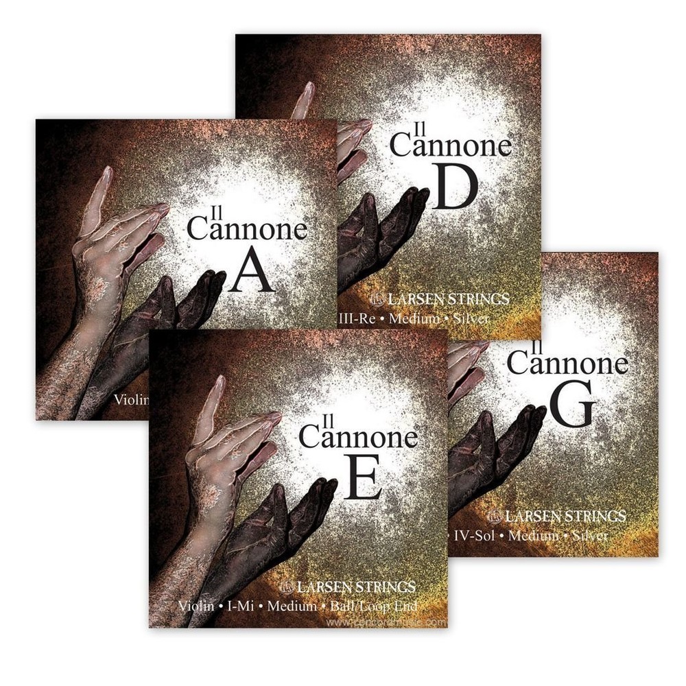 Larsen Il Cannone Violin String Set - Medium - Loop end
