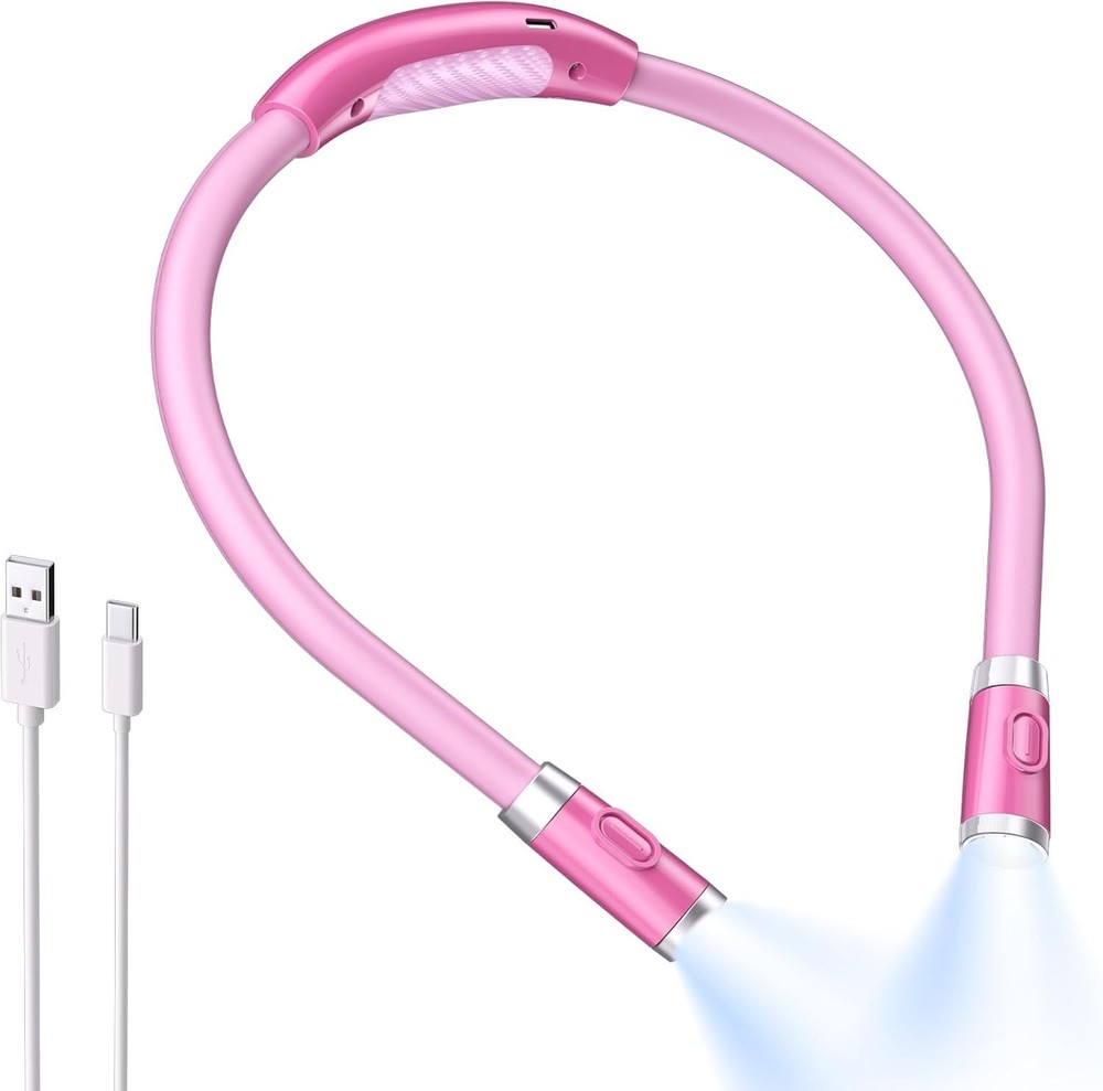 Versatile 3-Color Neck Reading Light - Ideal for Night Reading and DIY Projects