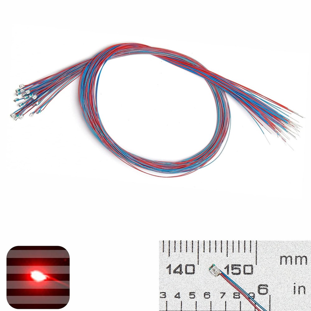 25PCS Pre-Wired Micro Blinking Leds(Light Mode: Flashing Red Light) 0805 SMD Led