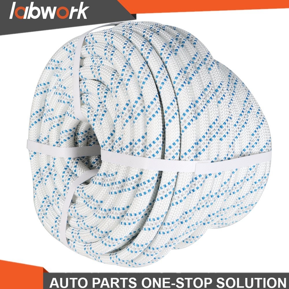 Labwork Pulling Rigging Line 5/8"×150' Double Braid Polyester Arborist Bull Rope