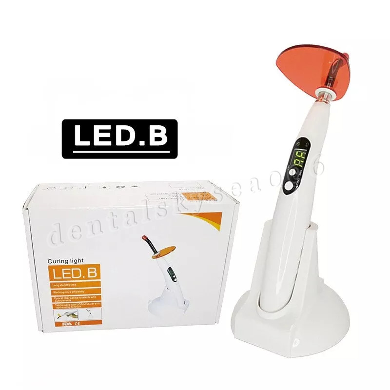 Dental Wireless LED.B Curing Light Lamp Cordless Adjustable Working Time USA