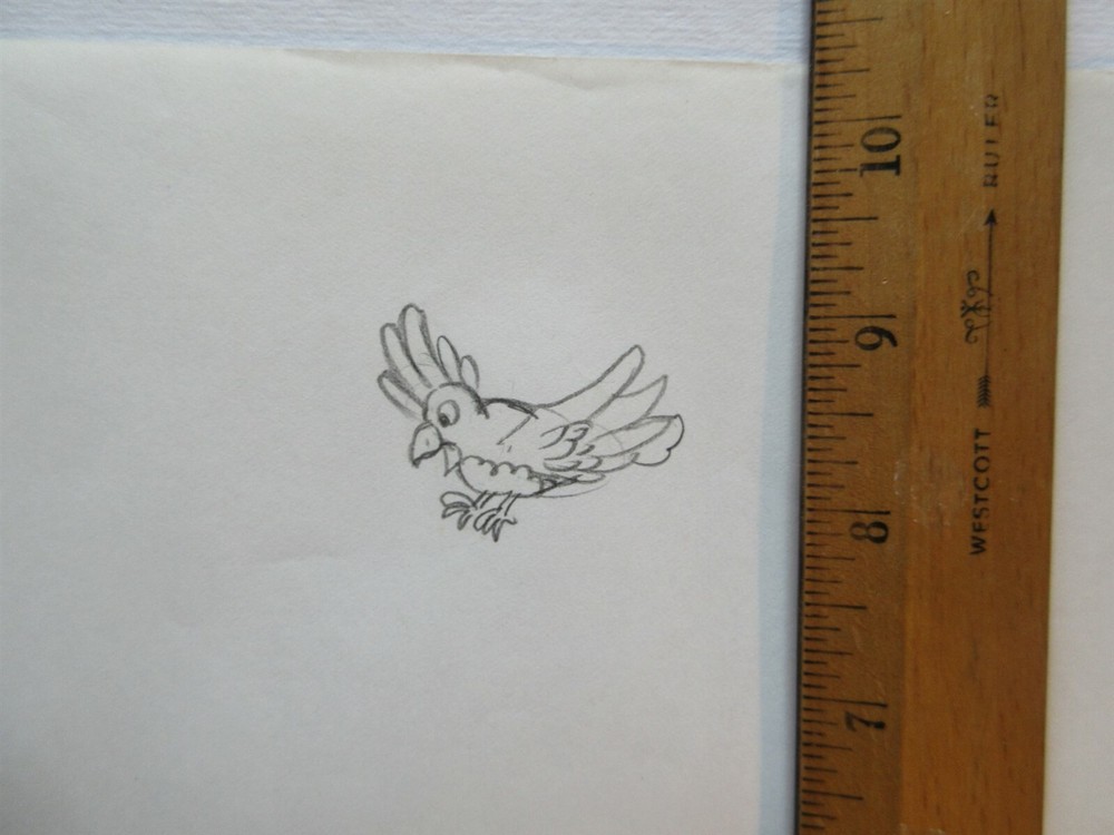 CHARMKINS Original Animation Drawing Artwork bird
