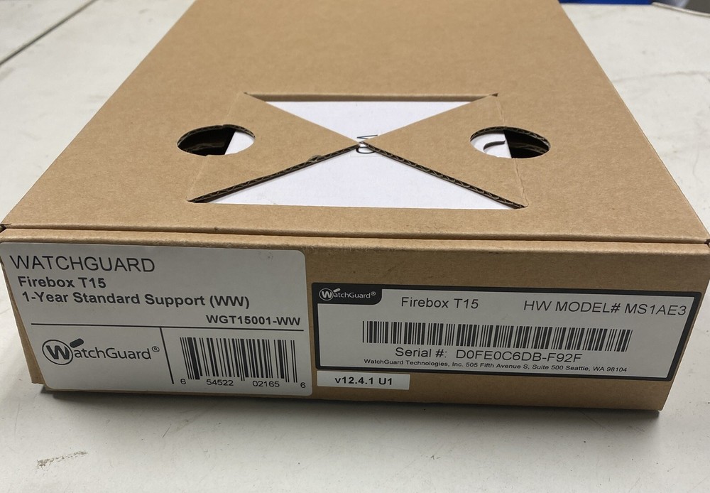WatchGuard Firebox T15 MS1AE3 Firewall Router