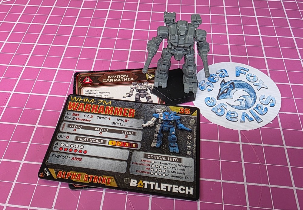 BattleTech Warhammer Mech  -- Inner Sphere Battle Lance + Cards