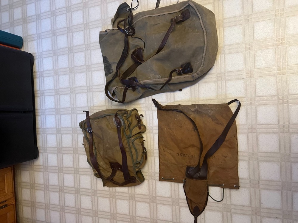 vintage Woods Canada canvas rucksack