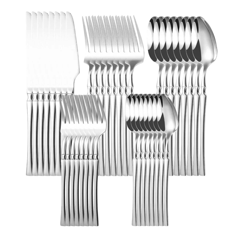 20/30/40Pcs Dinnerware Set Stainless Steel Tableware Set Flatware Table Set