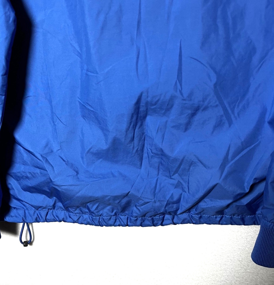 Cabelas Men Jacket MEDIUMBlue Pullover Windbreaker Outdoor Zip Pockets Mesh Line
