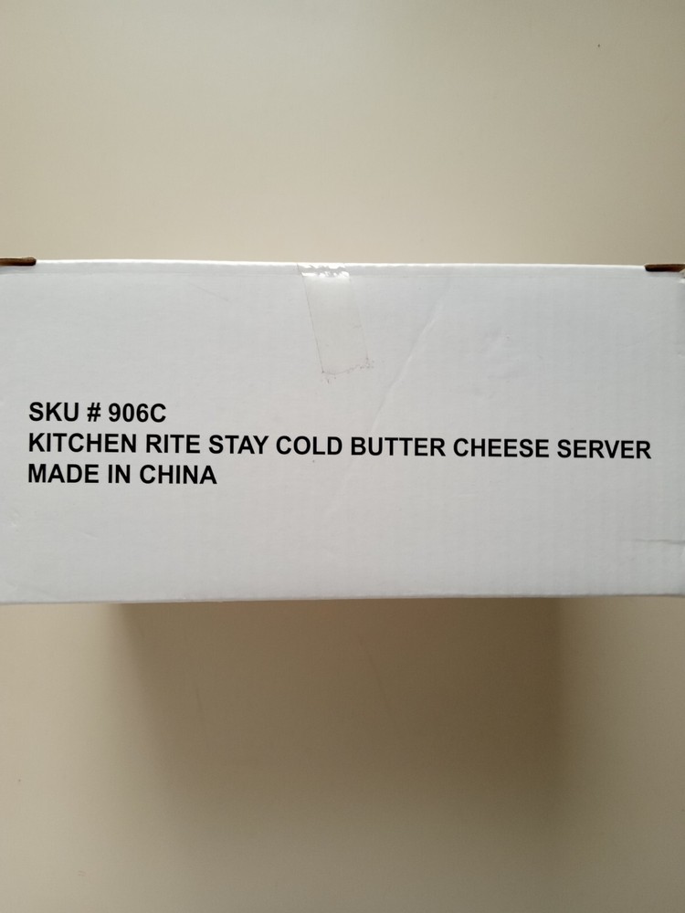 Kitchen Rite Stay Cold Butter/Cheese Server NEW OPEN BOX