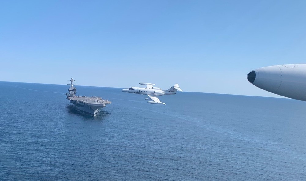 Learjet Patch with hook and loop closure on back C-21 USAF Business Jet