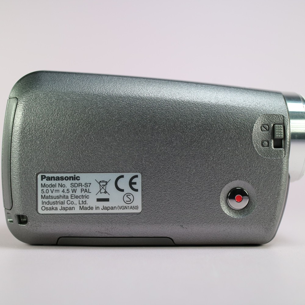 Panasonic SDR-S7 Handheld Digital Camcorder Silver Tested Full Working Set