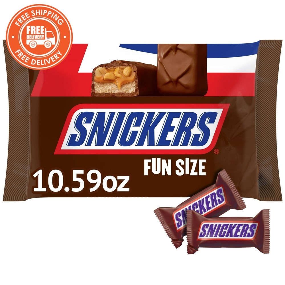 Snickers Fun Size Chocolate Candy Bars – 10.59 oz Bag