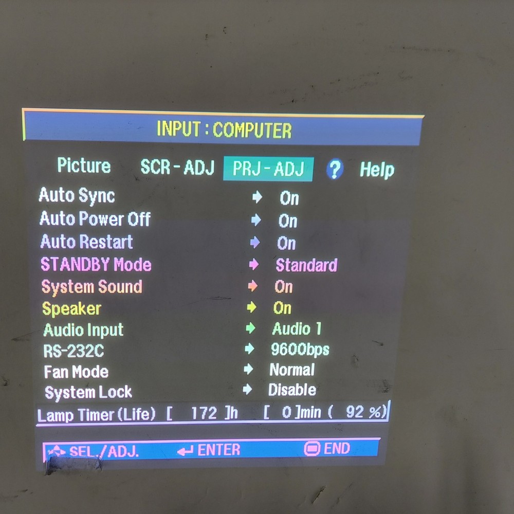 Sharp XR-32X Projector *Lamp Hour 172*