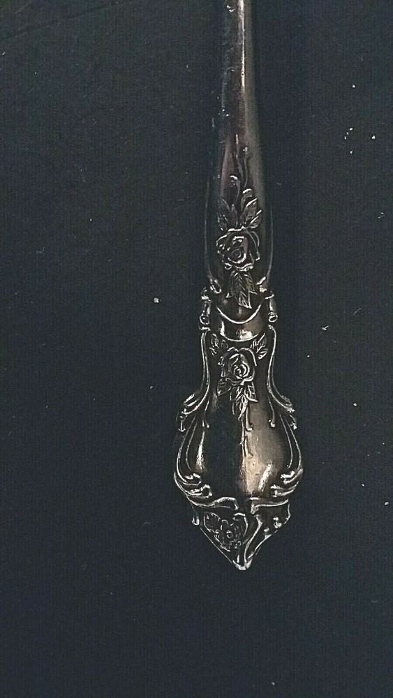 National Stainless Rose & Leaf 6 3/4" teaspoon