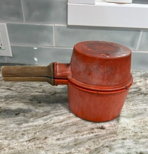 Vintage Dansk Orecast Quistgaard Orange Matte Double Pot