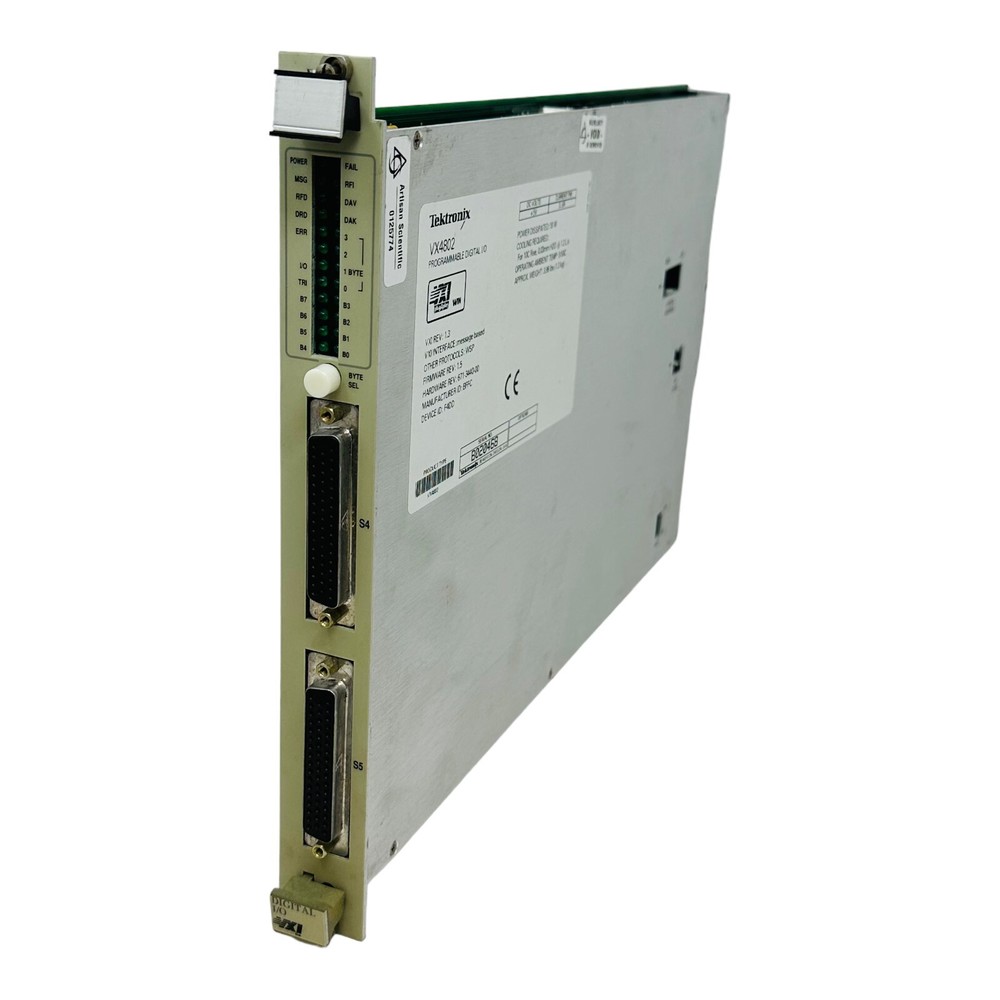 TEKTRONIX VX4802 PROGRAMMABLE DIGITAL I/O VXI MODULE SN B020468