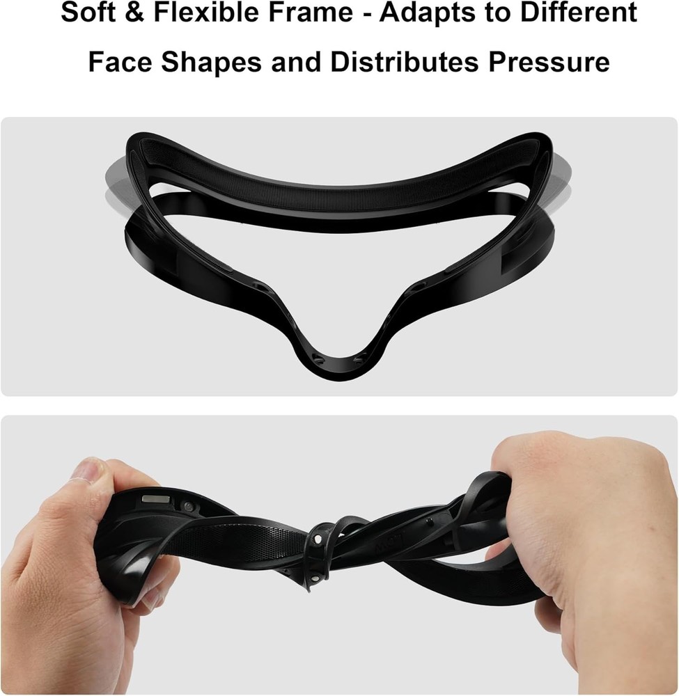 Adaptive Magnetic Facial Interface for Quest 3 - Comfortable & Customizable