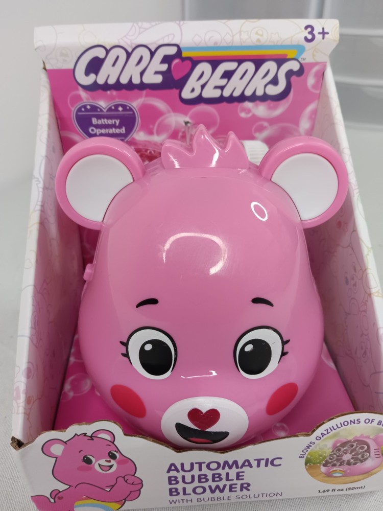 Care Bears Cheer Bear Automatic Bubble Machine – Includes Bubble Solution