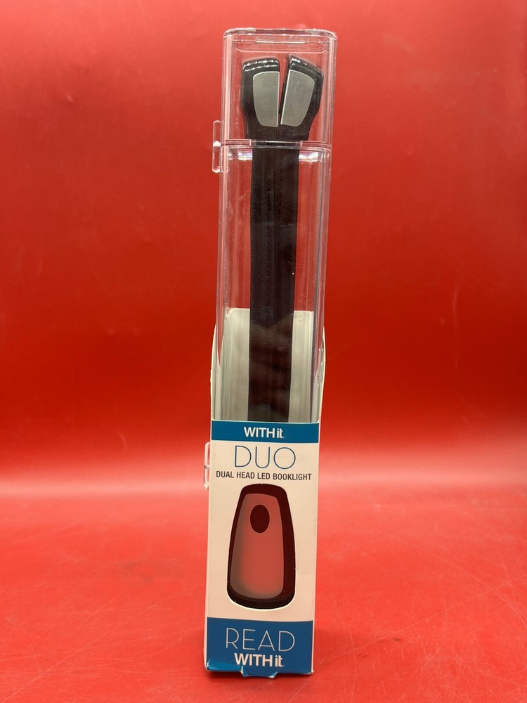 WITHit Clip On Duo Reading Light – Black - NEW
