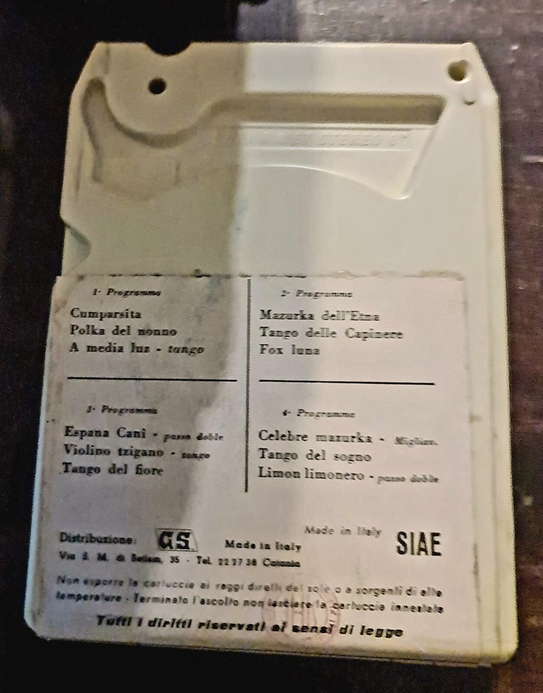 Liscio , Ballate , 8-track Stereo