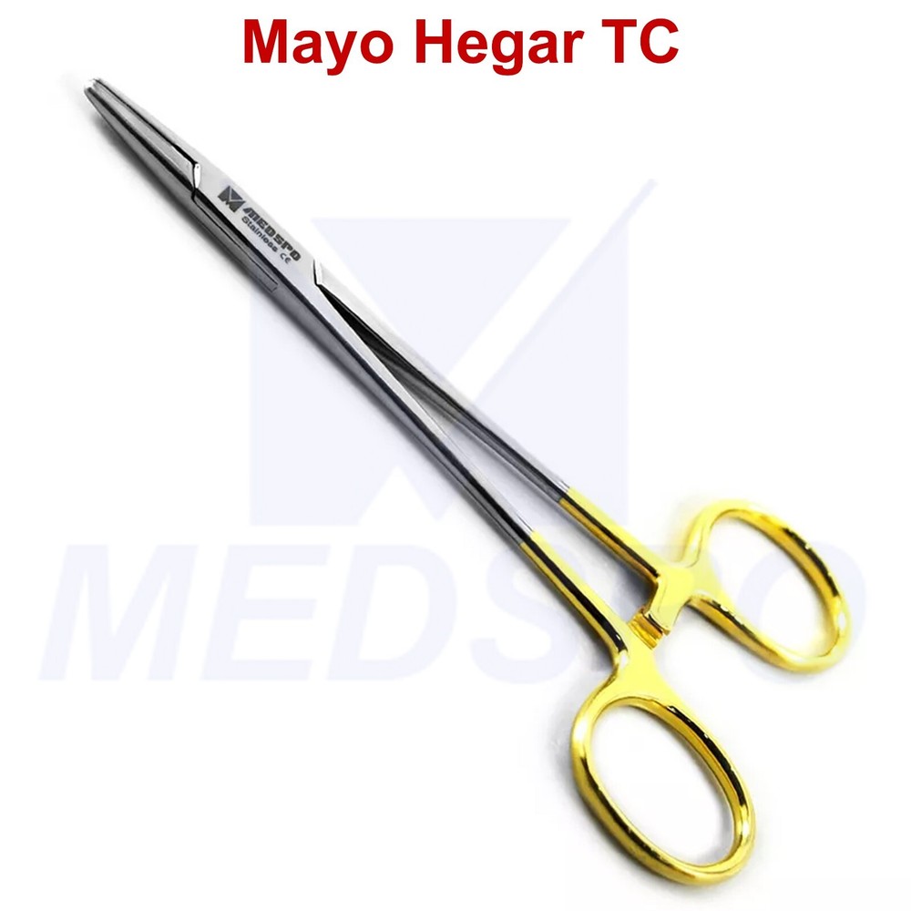 Dental Mayo Hanger TC Surgical Suture Forceps Piercing Locking Instruments CE