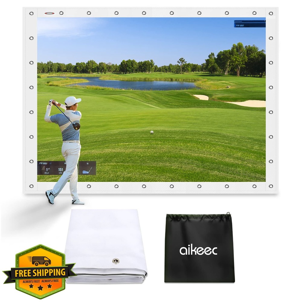 aikeec Golf Simulator Impact Screen 7mm Thickened hScreen